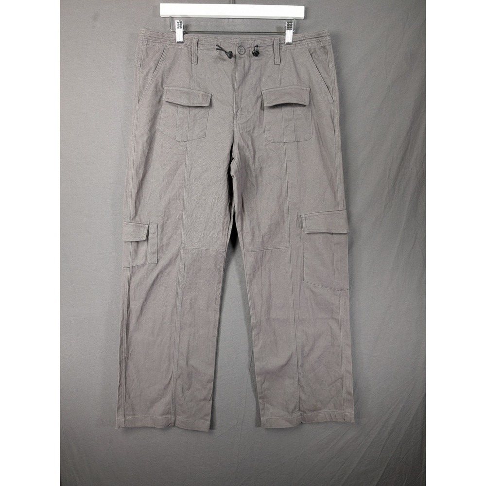 Forever 21 Mens Grey Straight Leg Cargo Pants XL NWT 005023170305